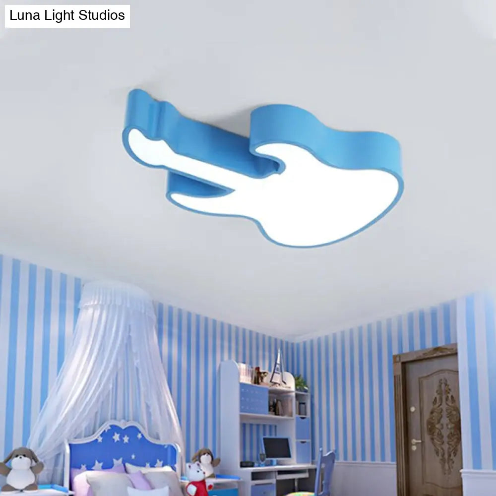 DecorBites™ DecorBites™ Guitar Baby LED Ceiling Light for Kids' Bedroom - Acrylic Ceiling Mount Fixture
