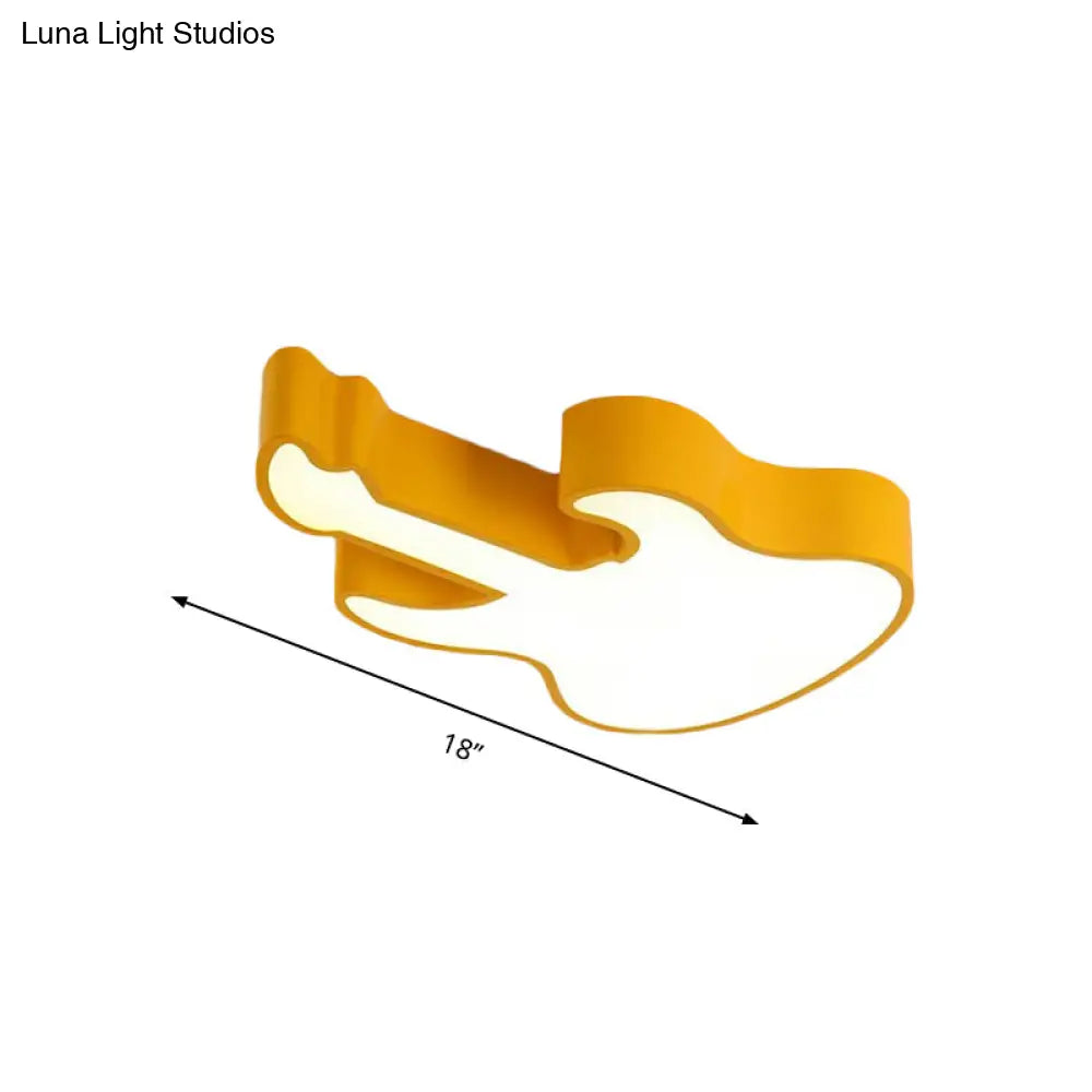 DecorBites™ DecorBites™ Guitar Baby LED Ceiling Light for Kids' Bedroom - Acrylic Ceiling Mount Fixture