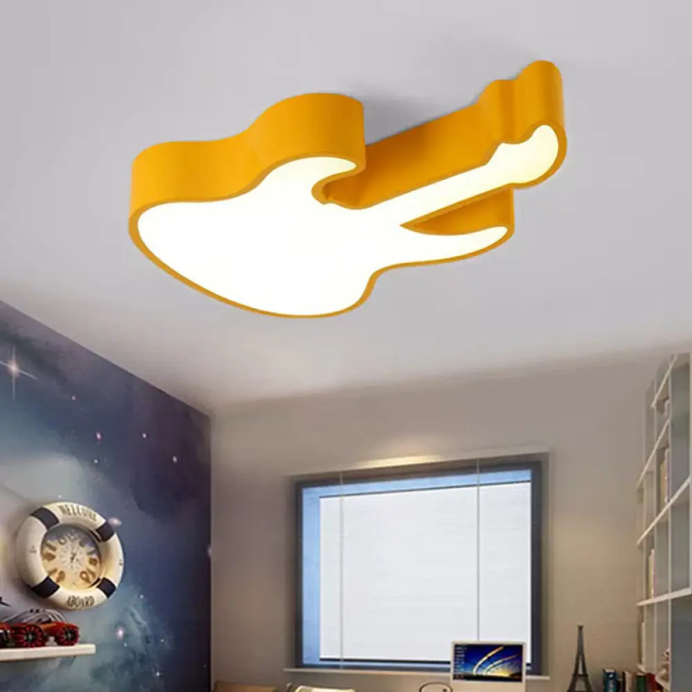DecorBites™ DecorBites™ Guitar Baby LED Ceiling Light for Kids' Bedroom - Acrylic Ceiling Mount Fixture