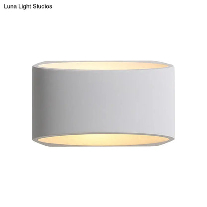 DecorBites™ Gypsum LED Wall Sconce - Minimalist 1-Head White Wall Lamp Fixture
