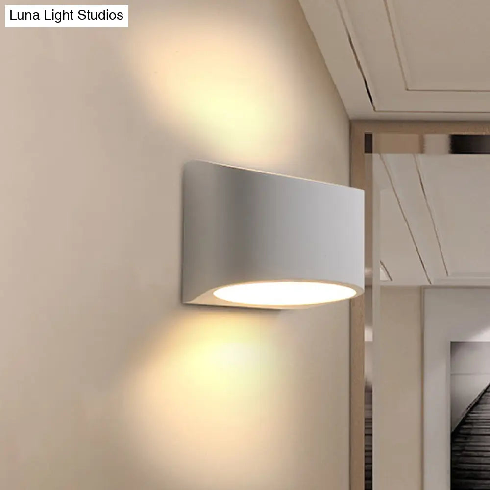 DecorBites™ Gypsum LED Wall Sconce - Minimalist 1-Head White Wall Lamp Fixture