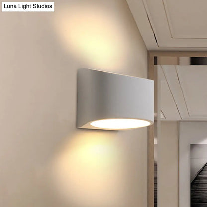 DecorBites™ Gypsum LED Wall Sconce - Minimalist 1-Head White Wall Lamp Fixture