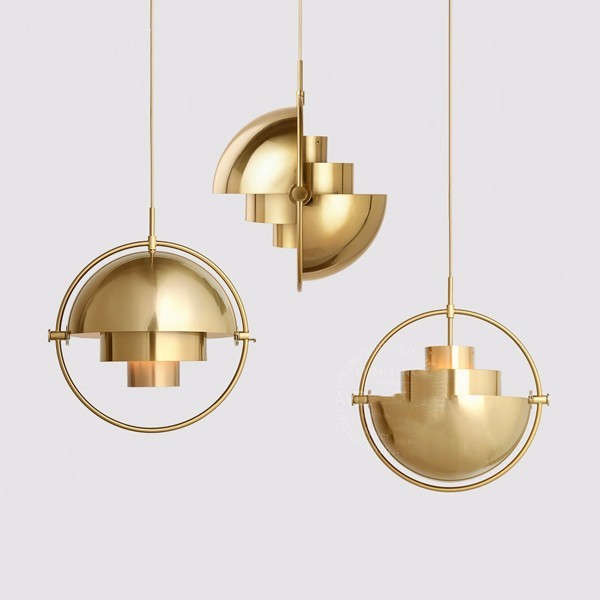 Gold Half Circle Chandelier