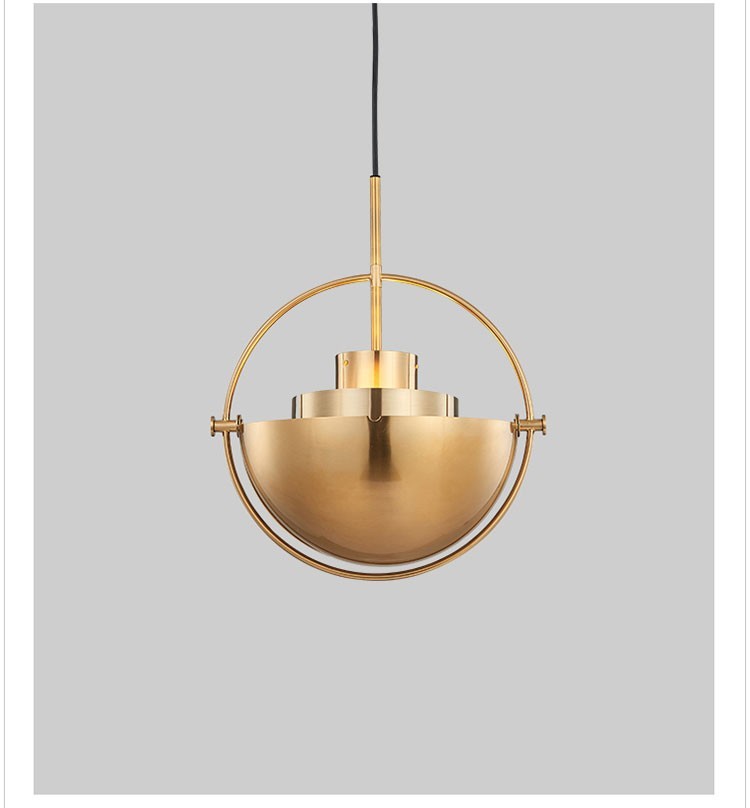 Gold Half Circle Chandelier