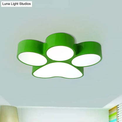 DecorBites™ DecorBites™ Hallway Home Paw LED Flushmount Ceiling Light - Acrylic, Kids' Lovely Design