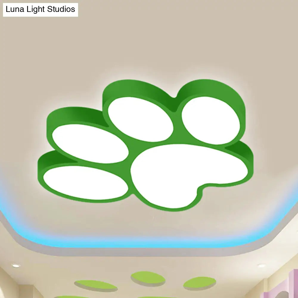 DecorBites™ DecorBites™ Hallway Home Paw LED Flushmount Ceiling Light - Acrylic, Kids' Lovely Design