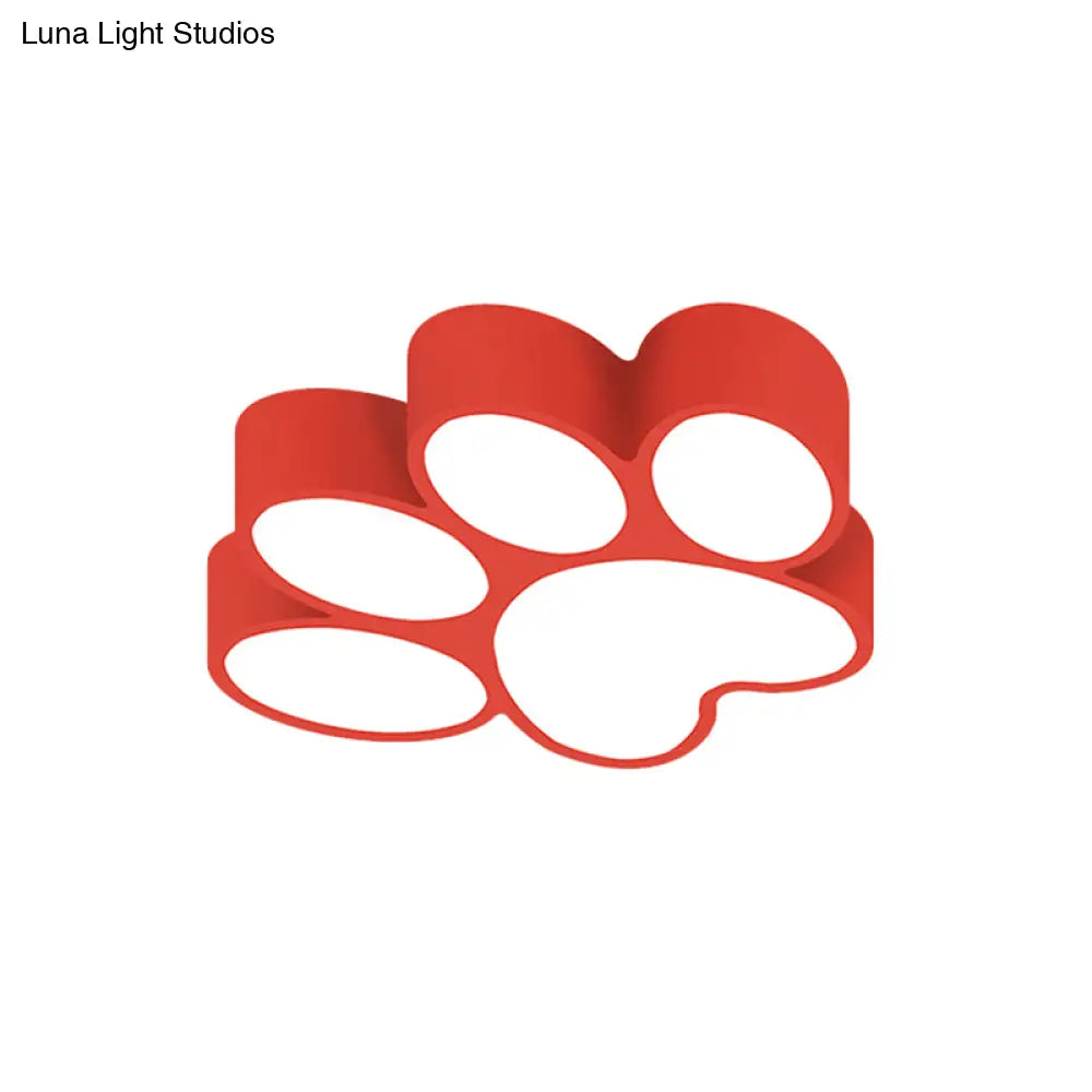 DecorBites™ DecorBites™ Hallway Home Paw LED Flushmount Ceiling Light - Acrylic, Kids' Lovely Design