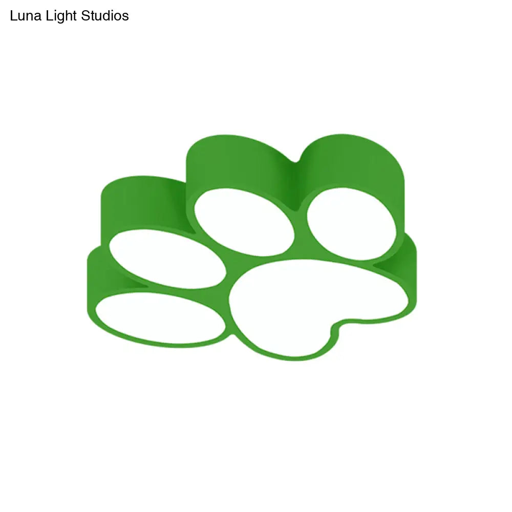 DecorBites™ DecorBites™ Hallway Home Paw LED Flushmount Ceiling Light - Acrylic, Kids' Lovely Design