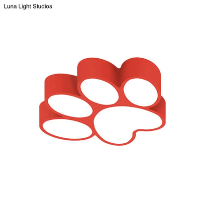 DecorBites™ DecorBites™ Hallway Home Paw LED Flushmount Ceiling Light - Acrylic, Kids' Lovely Design