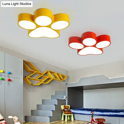 DecorBites™ DecorBites™ Hallway Home Paw LED Flushmount Ceiling Light - Acrylic, Kids' Lovely Design