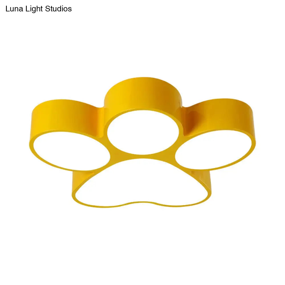 DecorBites™ DecorBites™ Hallway Home Paw LED Flushmount Ceiling Light - Acrylic, Kids' Lovely Design