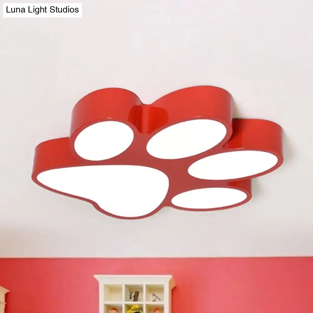 DecorBites™ DecorBites™ Hallway Home Paw LED Flushmount Ceiling Light - Acrylic, Kids' Lovely Design