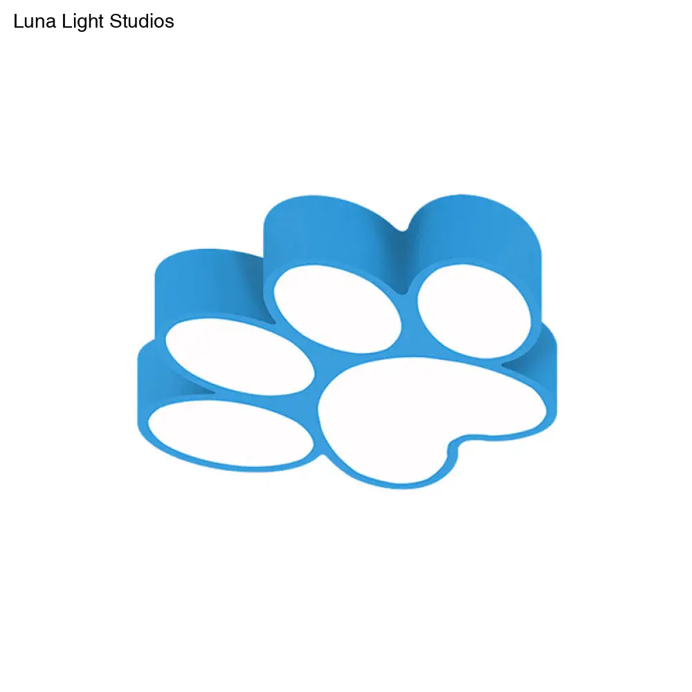 DecorBites™ DecorBites™ Hallway Home Paw LED Flushmount Ceiling Light - Acrylic, Kids' Lovely Design
