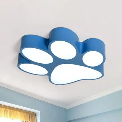 DecorBites™ DecorBites™ Hallway Home Paw LED Flushmount Ceiling Light - Acrylic, Kids' Lovely Design