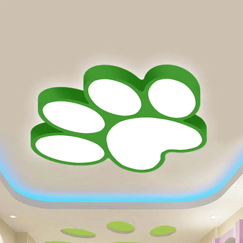 DecorBites™ DecorBites™ Hallway Home Paw LED Flushmount Ceiling Light - Acrylic, Kids' Lovely Design