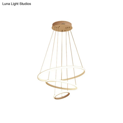 Lámpara colgante Halo de acrílico con LED - Minimalista y elegante para restaurantes