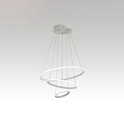 Lámpara colgante Halo de acrílico con LED - Minimalista y elegante para restaurantes