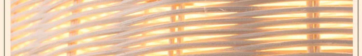 Hand-Knit Bamboo Pendant Ceiling Light