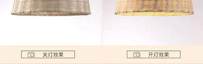 Hand-Knit Bamboo Pendant Ceiling Light