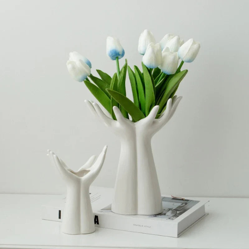 Hand-painted Ceramic Flower Vase Home Decor - Vase