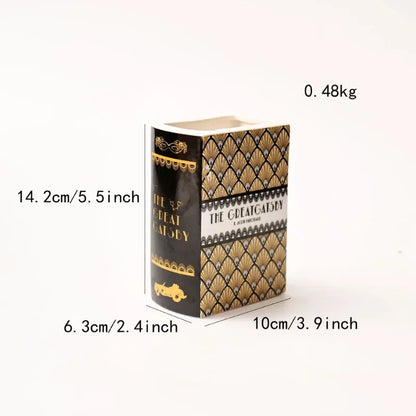 Hand-painted Flower Ceramic Vase - Home Decor - Vase