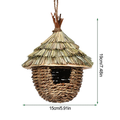 Hand-woven Hummingbird Nest House for Garden - CN