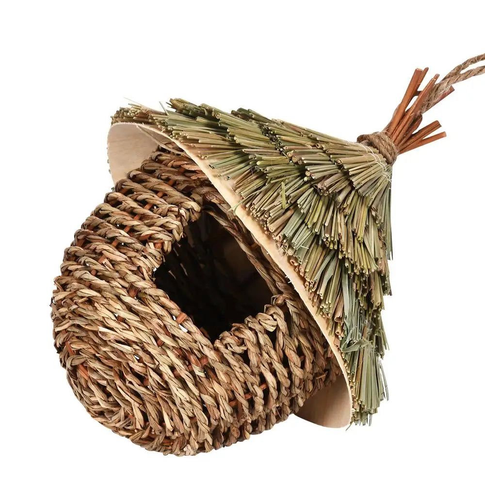 Hand-woven Hummingbird Nest House for Garden - CN