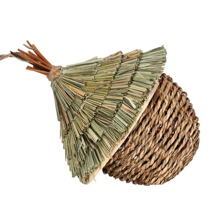 Hand-woven Hummingbird Nest House for Garden - CN
