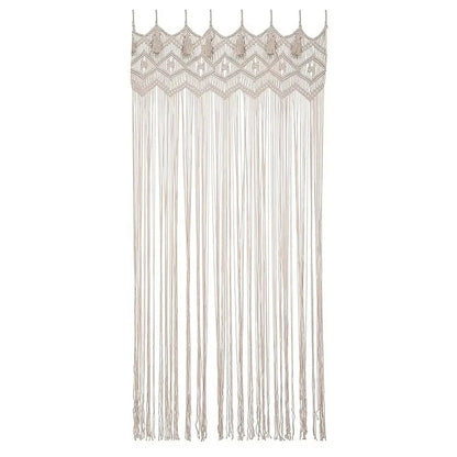 Hand-woven Macrame Door Curtain Bohemia Wall Hanging Tapestry For Home Window Doorway Bedroom Living Room Wedding