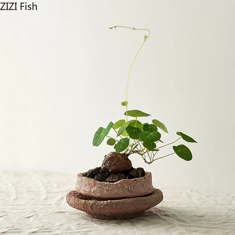 Handcrafted Ceramic Vase for Flowers - Vase