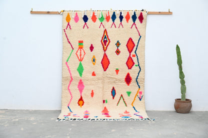 Handcrafted Moroccan Azilal Rug - 246 x 146 cm - Moroccan Rugs