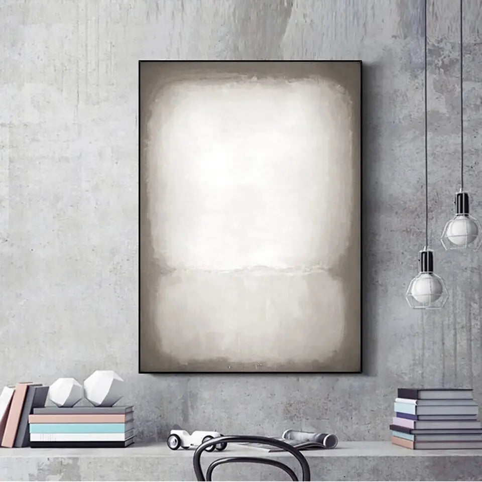 Handmade Abstract Oil Painting Wall Art Decor - A / 70x130cm No Frame - Posters