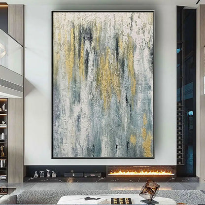 Handmade Abstract Oil Painting Wall Art Decor - D / 100x150cm No Frame - Posters