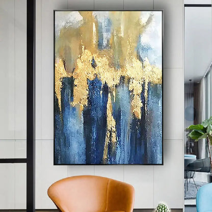 Handmade Abstract Oil Painting Wall Art Decor - E / 50cmx80cm No Frame - Posters