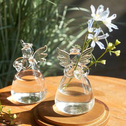 Handmade Angel Glass Vase - Home Decor - Vase