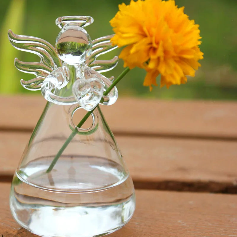 Handmade Angel Glass Vase - Home Decor - Vase