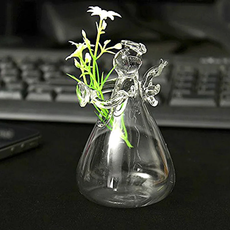 Handmade Angel Glass Vase - Home Decor - Vase