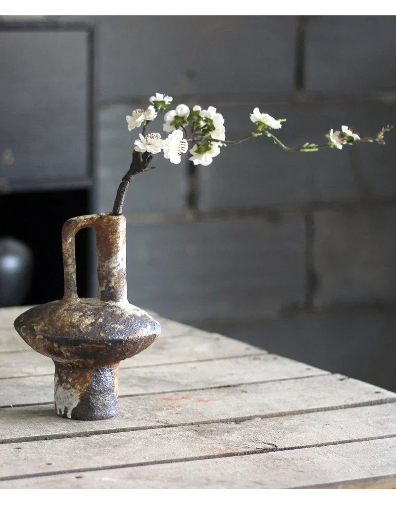 Handmade Ceramic Vase for Dried Flowers - Vase