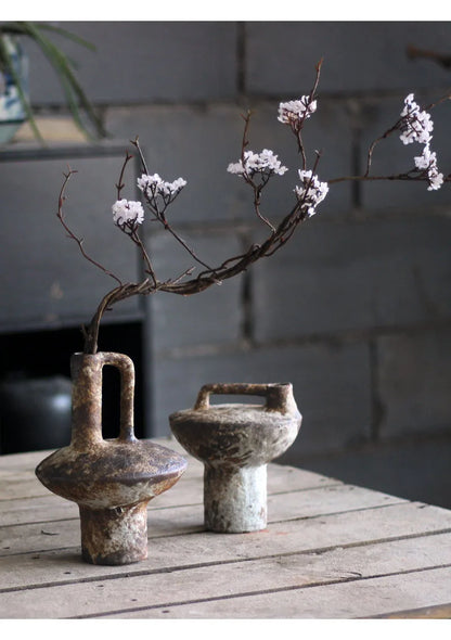Handmade Ceramic Vase for Dried Flowers - Vase