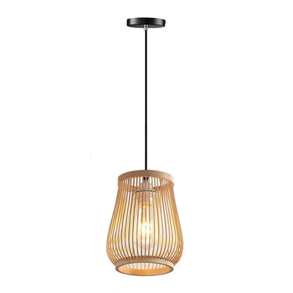 Handmade Chinese Rattan Wicker Pendant Ceiling Light