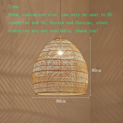 Handmade Chinese Style Rattan Pendant Light - Decorbites