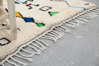 Handmade Moroccan Azilal Rug - 222 x 139 cm - Moroccan Rugs