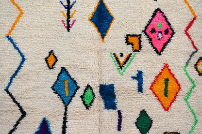 Handmade Moroccan Azilal Rug - 222 x 139 cm - Moroccan Rugs