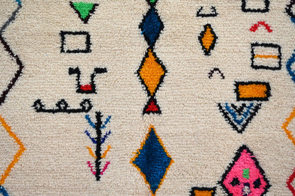 Handmade Moroccan Azilal Rug - 222 x 139 cm - Moroccan Rugs