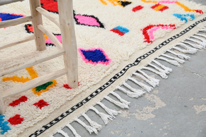 Handmade Moroccan Azilal Rug 231x131cm - Moroccan Rugs