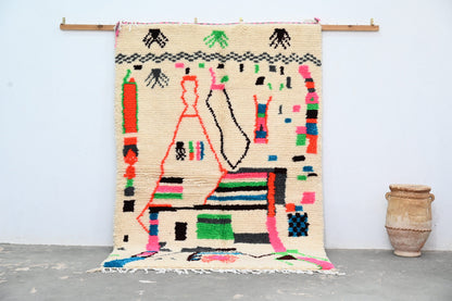 Handmade Moroccan Azilal Rug - 234x161 cm - Moroccan Rugs