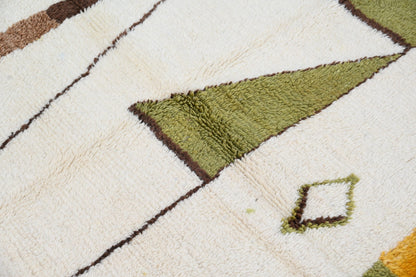 Handmade Moroccan Azilal Rug - 237x146 cm - Moroccan Rugs