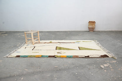 Handmade Moroccan Azilal Rug - 237x146 cm - Moroccan Rugs