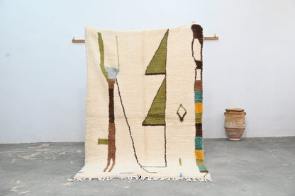 Handmade Moroccan Azilal Rug - 237x146 cm - Moroccan Rugs