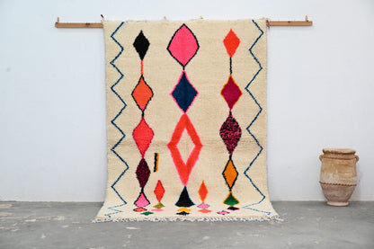 Handmade Moroccan Azilal Rug - 237x155 cm - Moroccan Rugs